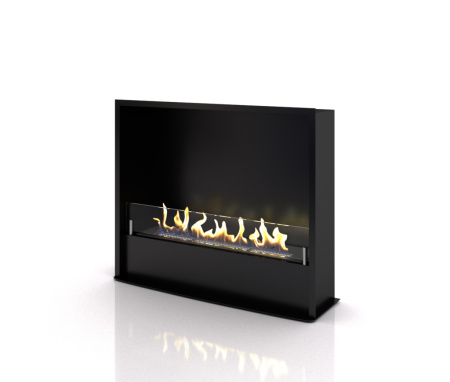 Биокамин в портале Firezo Corsica Слоновая кость с патиной